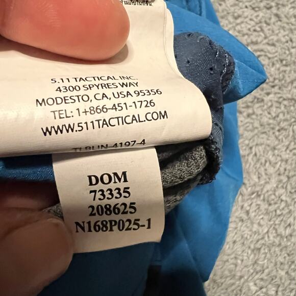 5.11 Tactical Shorts Mens 34 Board Shorts Beach Swim Trunks Unlined Stretch Blue - Picture 8 of 10